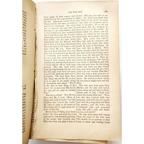 1873 Unbound Young People Illustrated Bible Victorian Ephemera 500 Pages LGDW11 - Picture 5 of 7